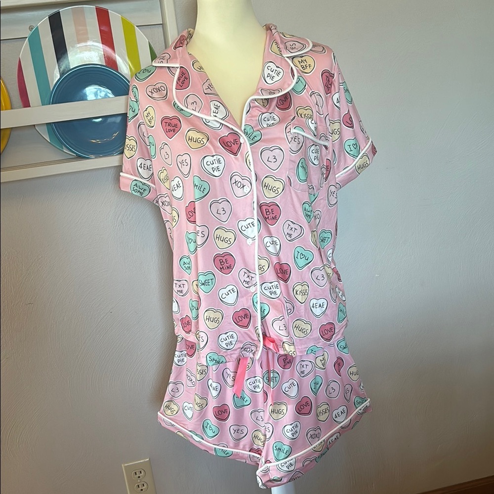 Jordann Jammies Valentine’s Day Hearts Pajama Set